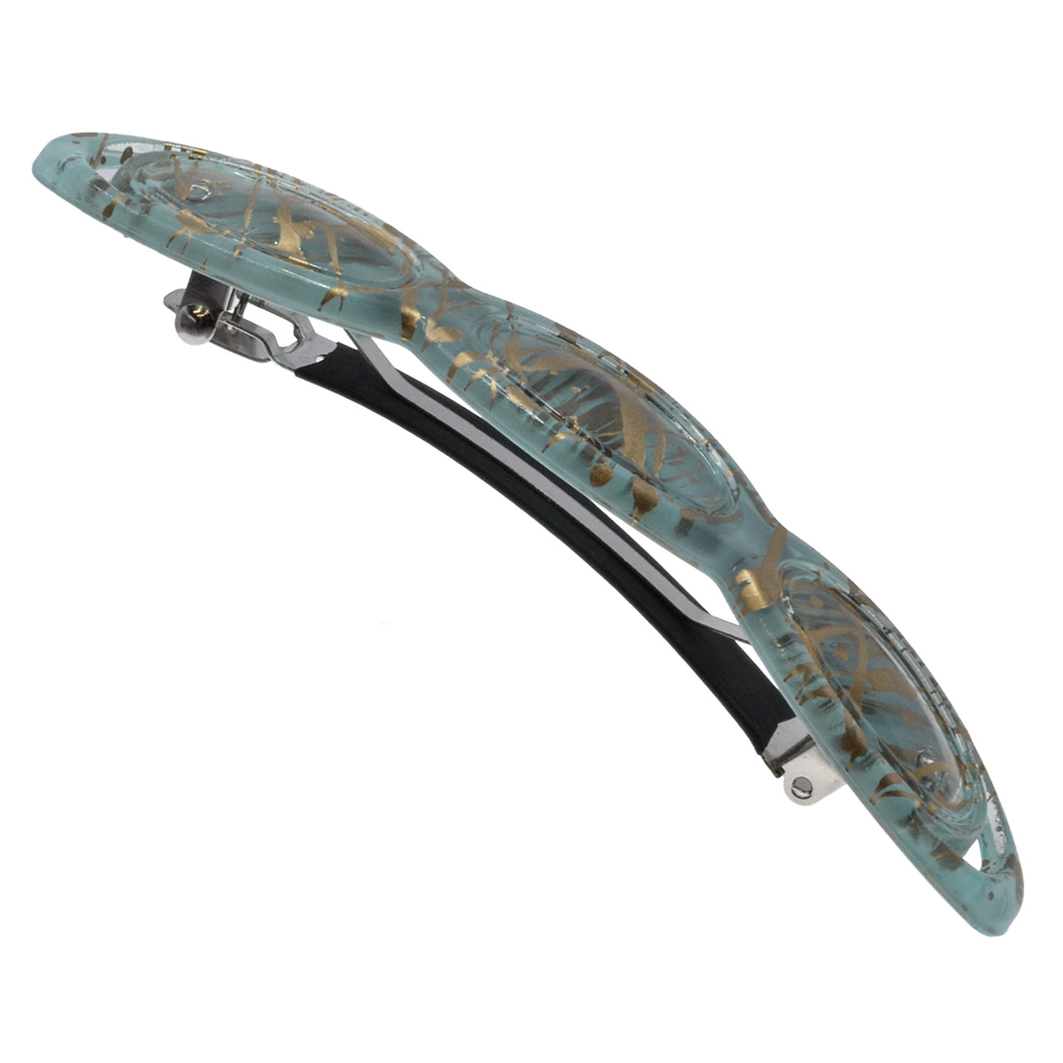 Hand Painted Rubberized Grip Barrette - Ruban