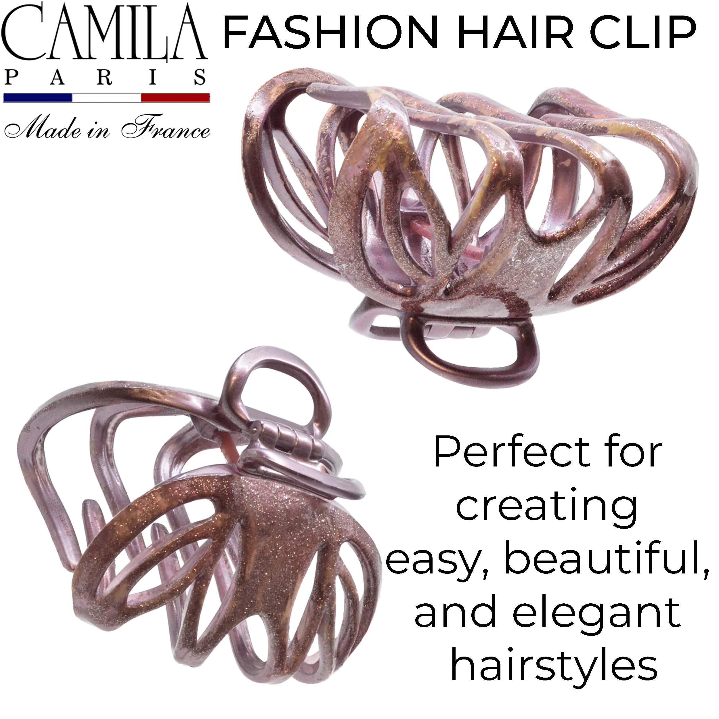 Hand Painted Grip Link Volume Hair Clip - Grenouille