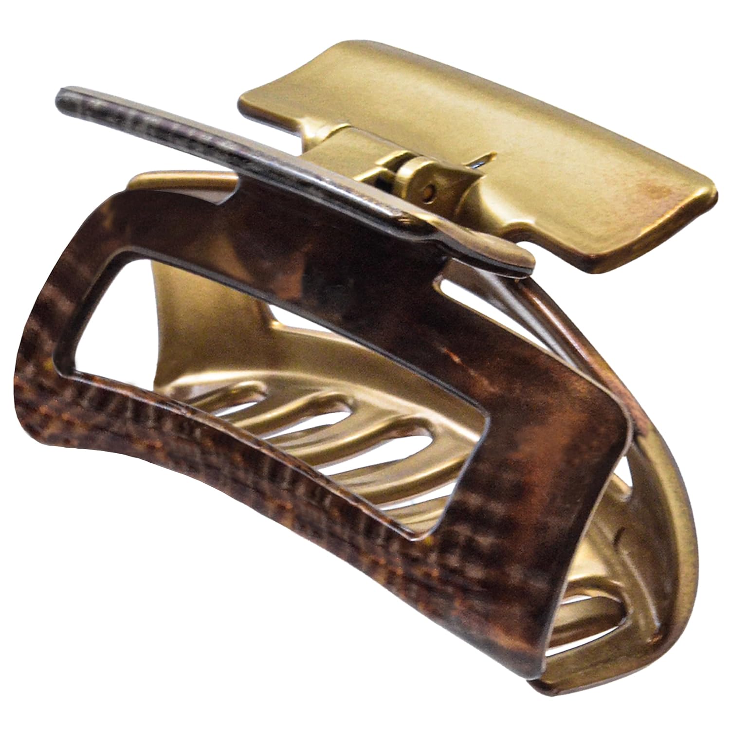 French Square Open-Center Claw Clip for Women 3.34"