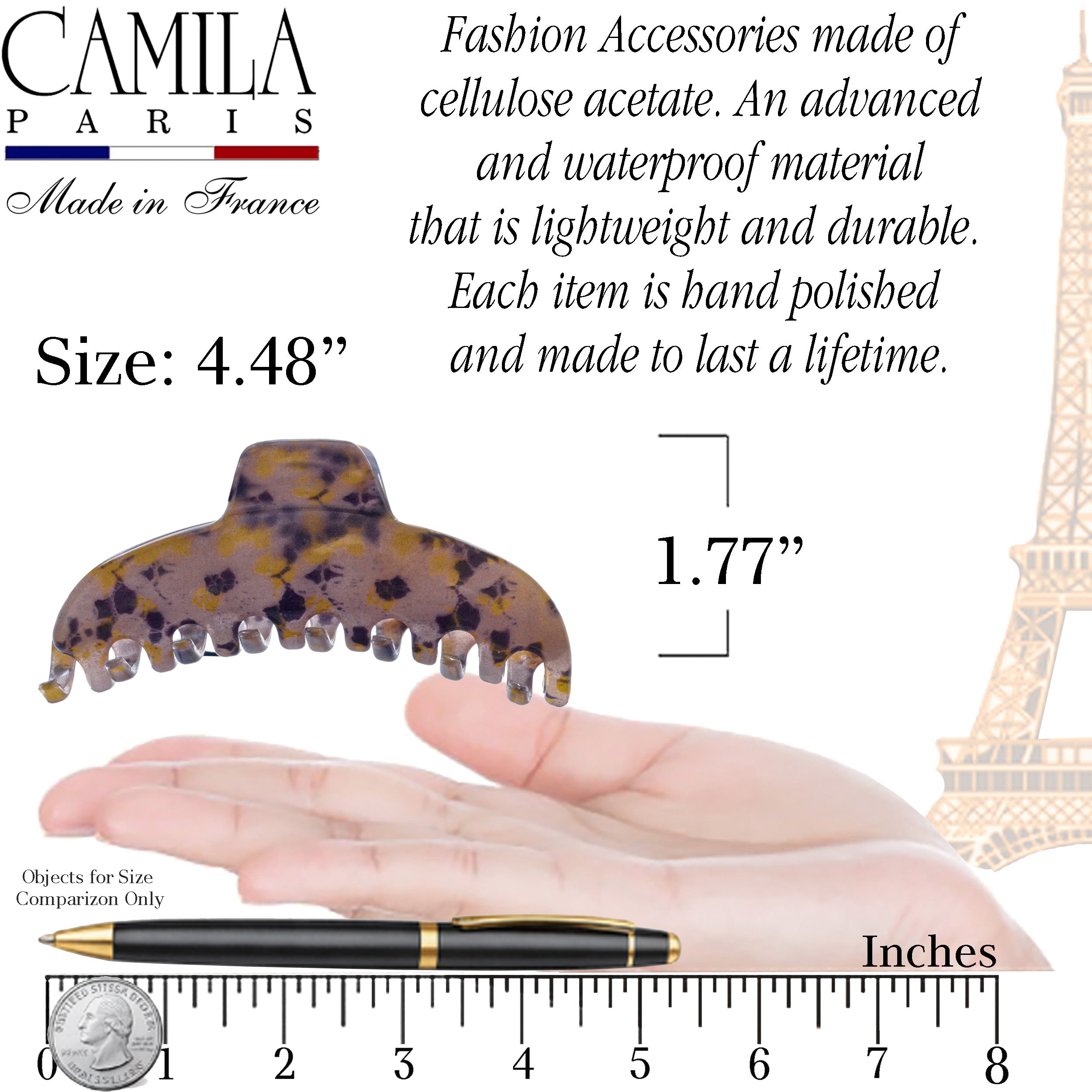 Décor Volume Hair Clip - Améthyste