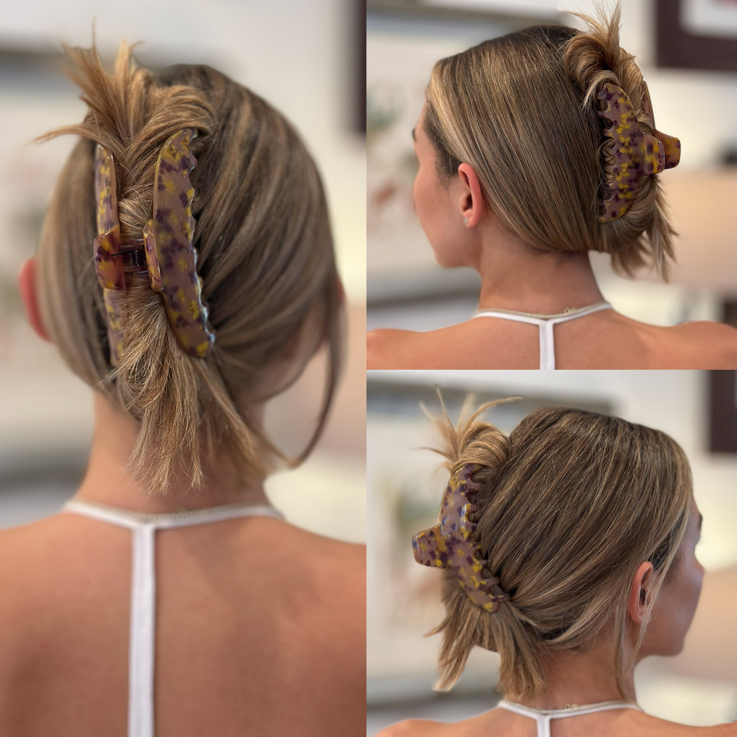 Décor Volume Hair Clip - Améthyste