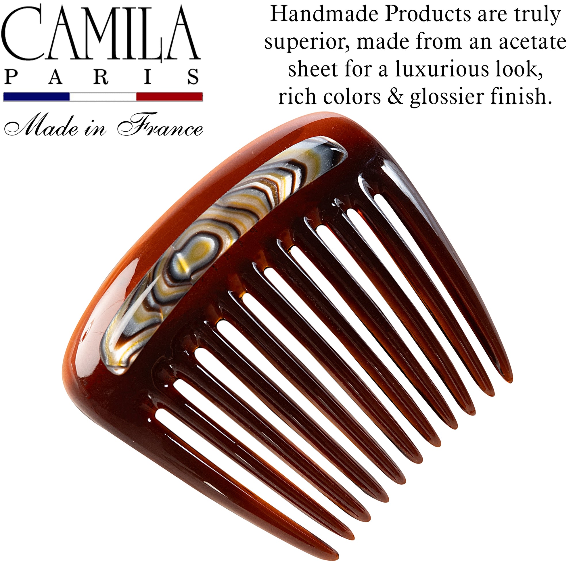 Camila Paris Hair Side Comb Charlotte Small Decorative Made in France