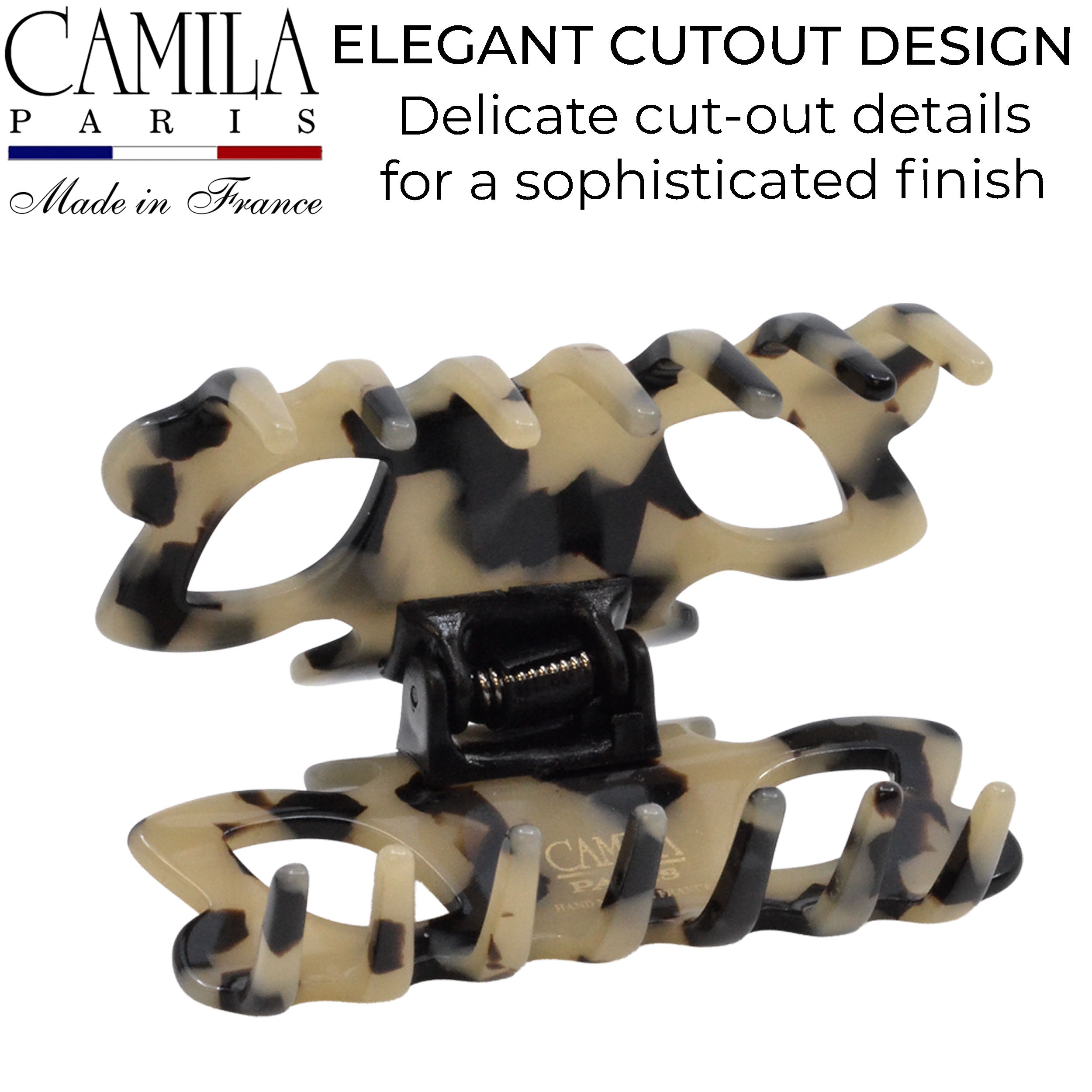 Handmade Spring Cover Hair Clip - Ambre
