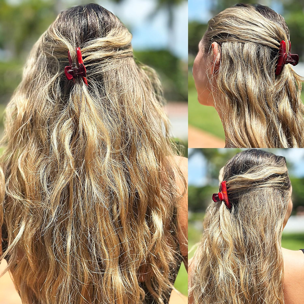 Hand Painted Volume Hair Clip - Monet