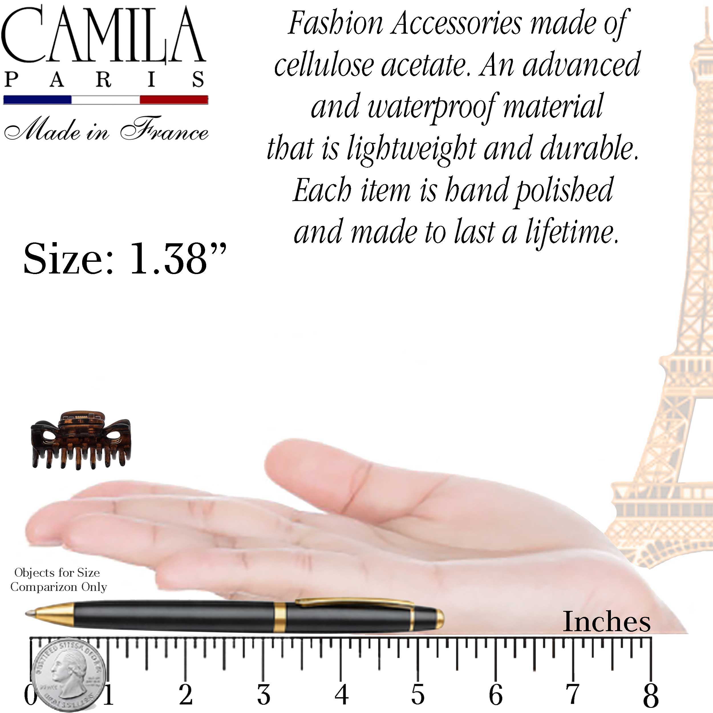 Hand Painted Hair Clip - Pétale