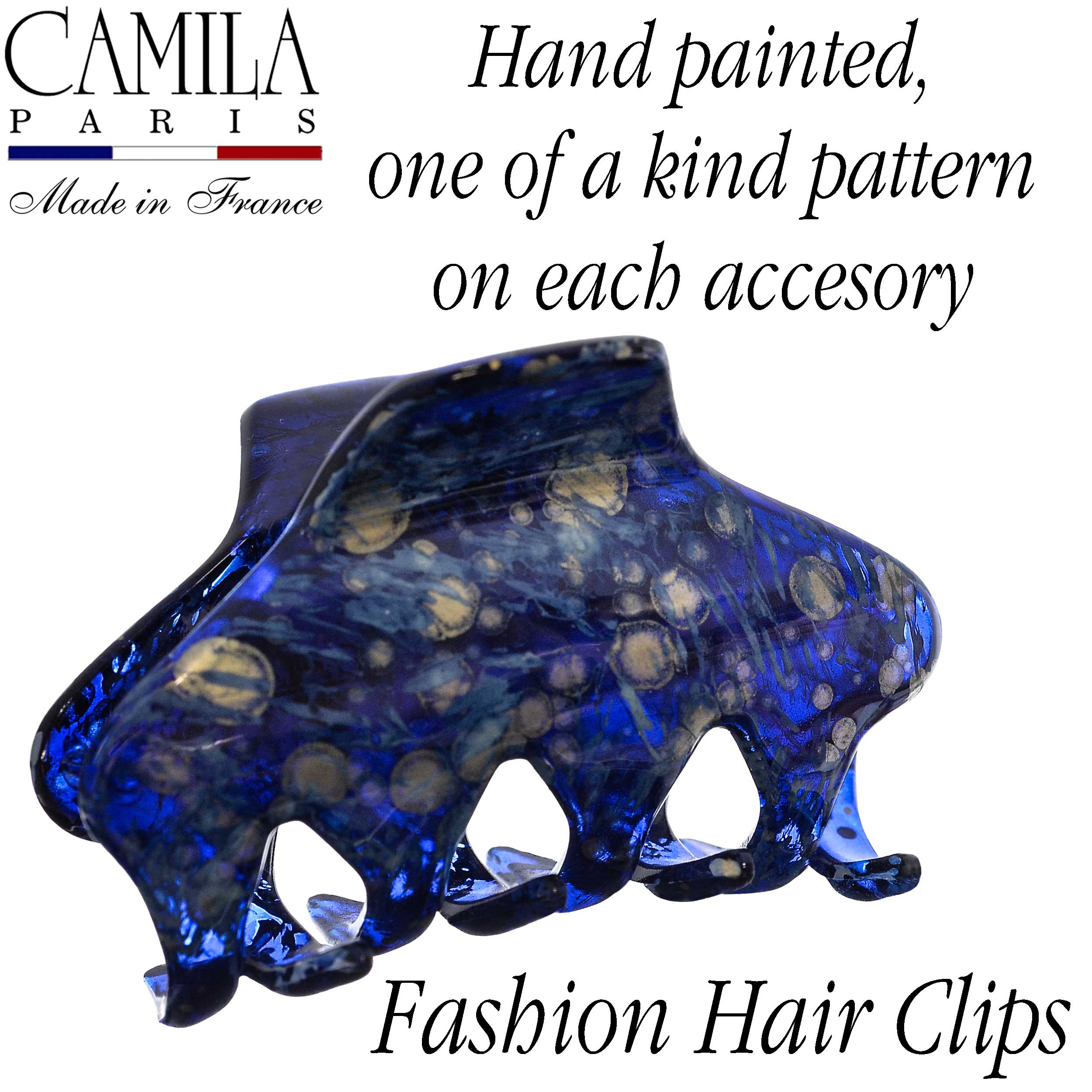 Hand Painted Hair Clip - Pétale