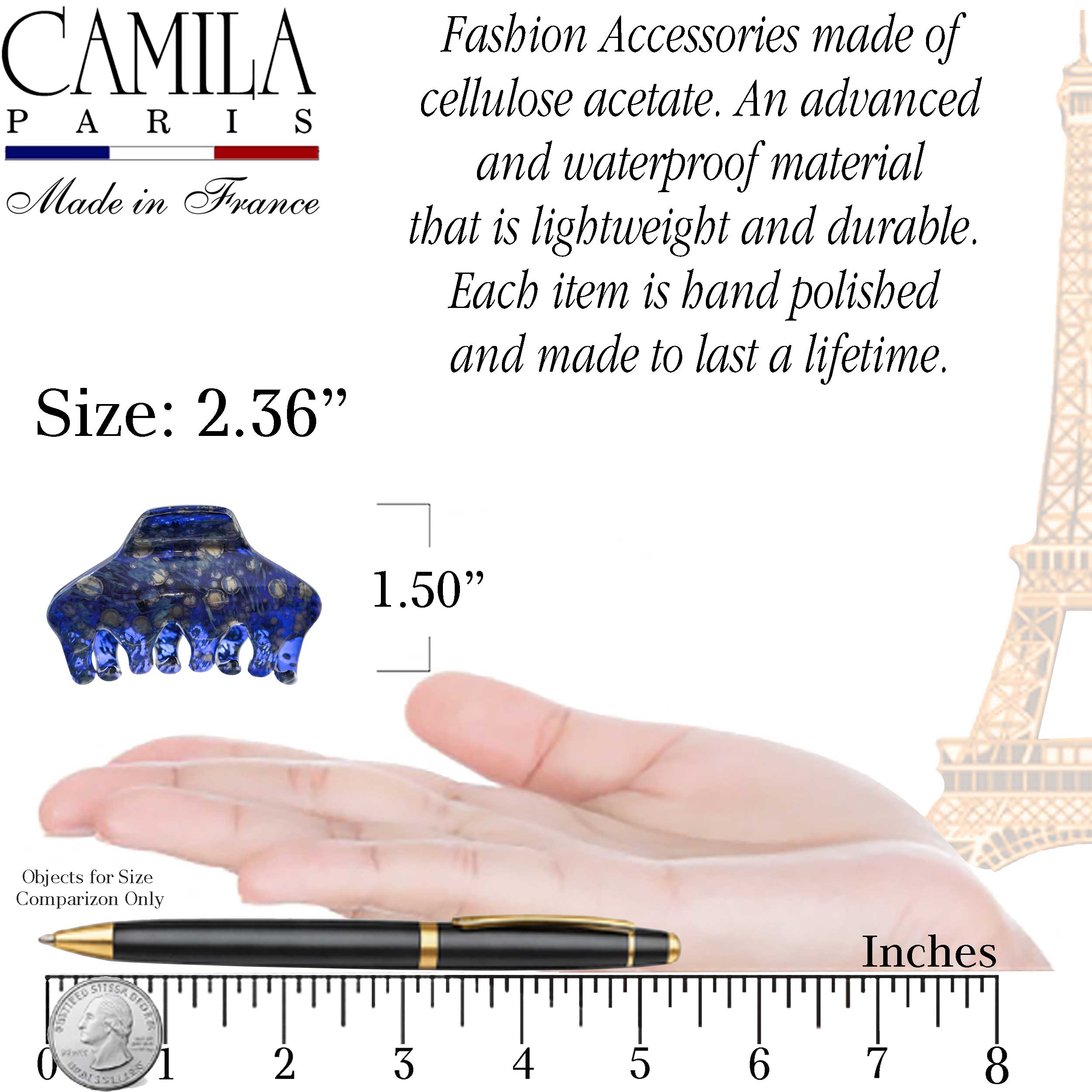 Hand Painted Hair Clip - Pétale