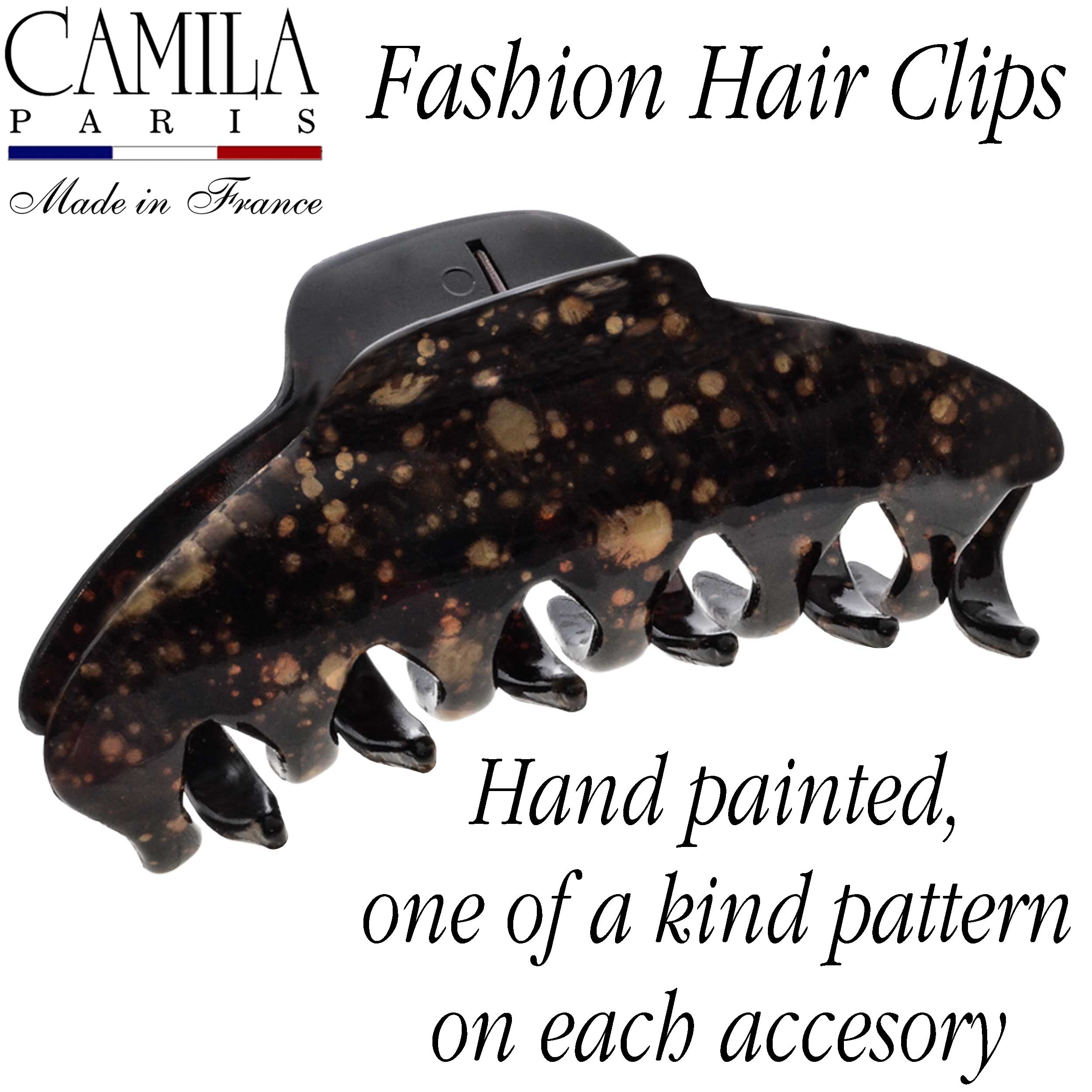Hand Painted Hair Clip - Pétale