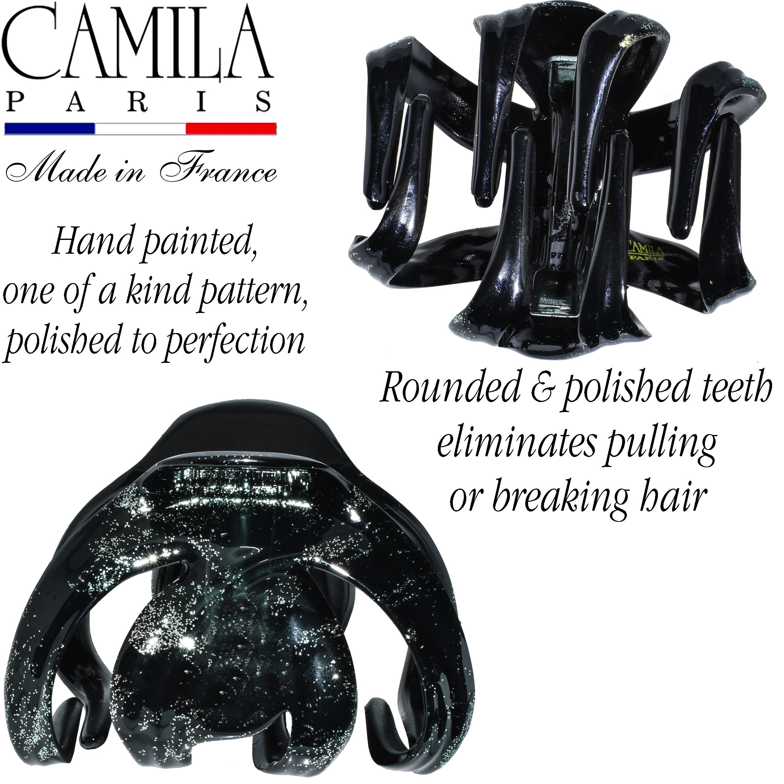 Camila Paris Octopus Hair Clips Hand Painted