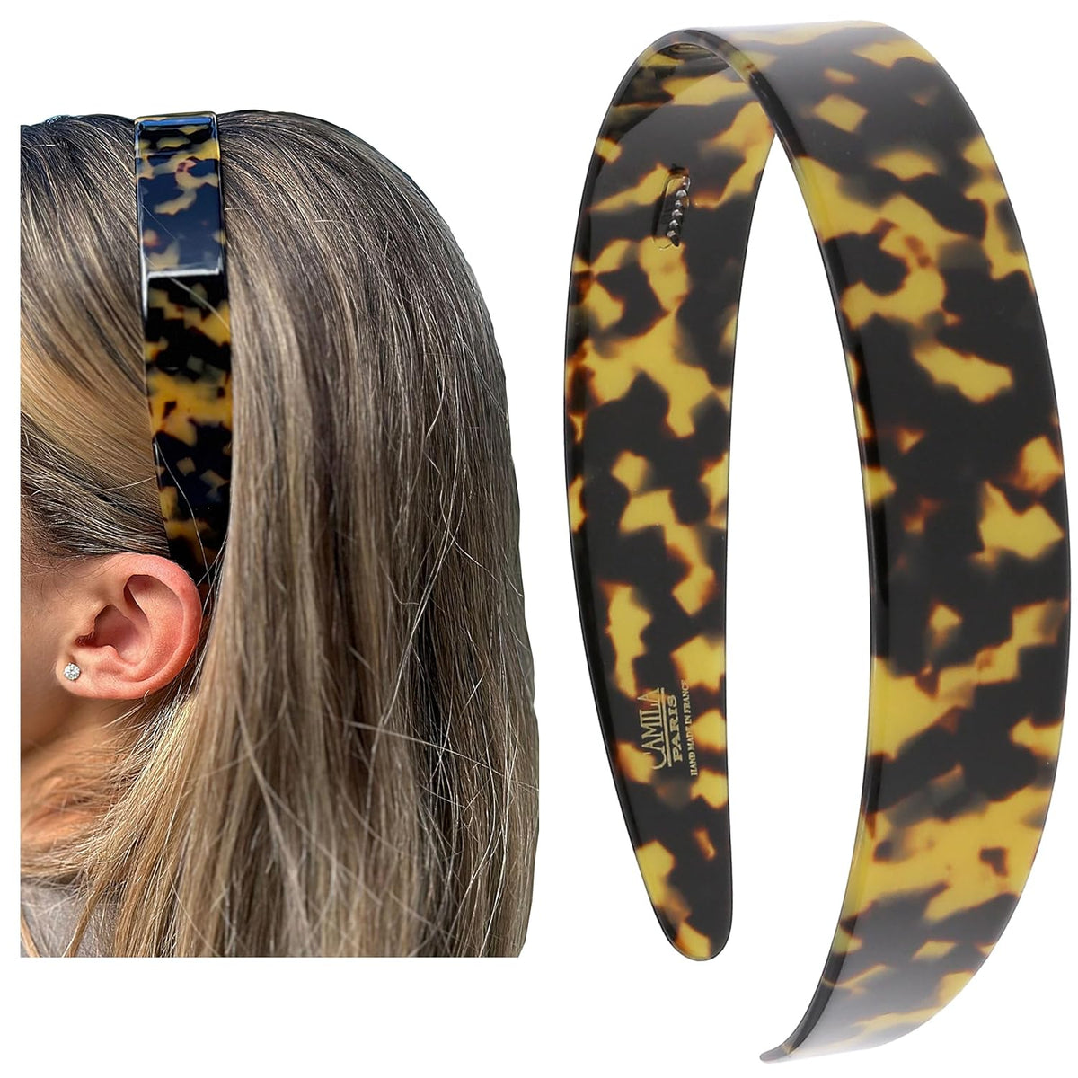 French Classic Flat Flexible Headband 1"