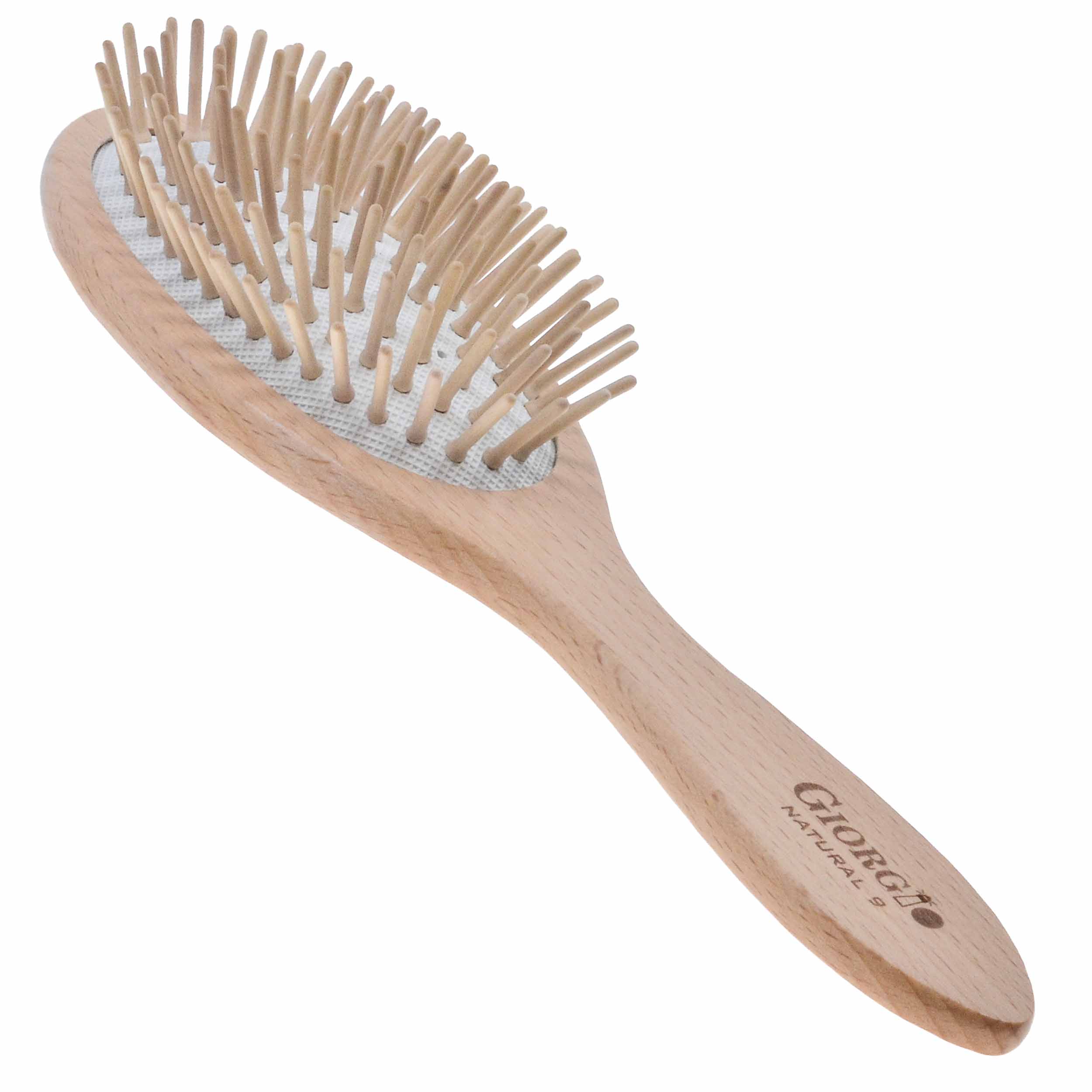 8.6" Wooden Air Cushion Detangling Hair Brush – Large