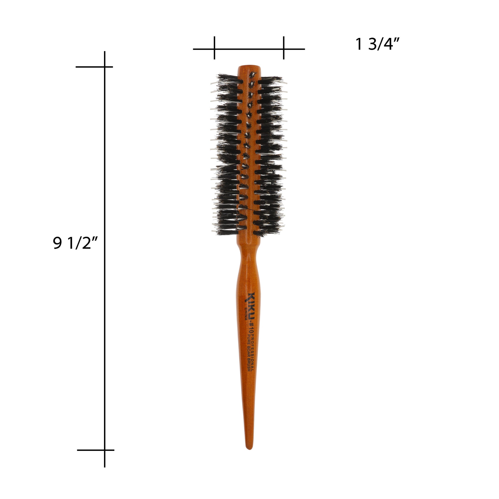1.75" Nylon and Natural Bristle Round Hair Brush for Styling