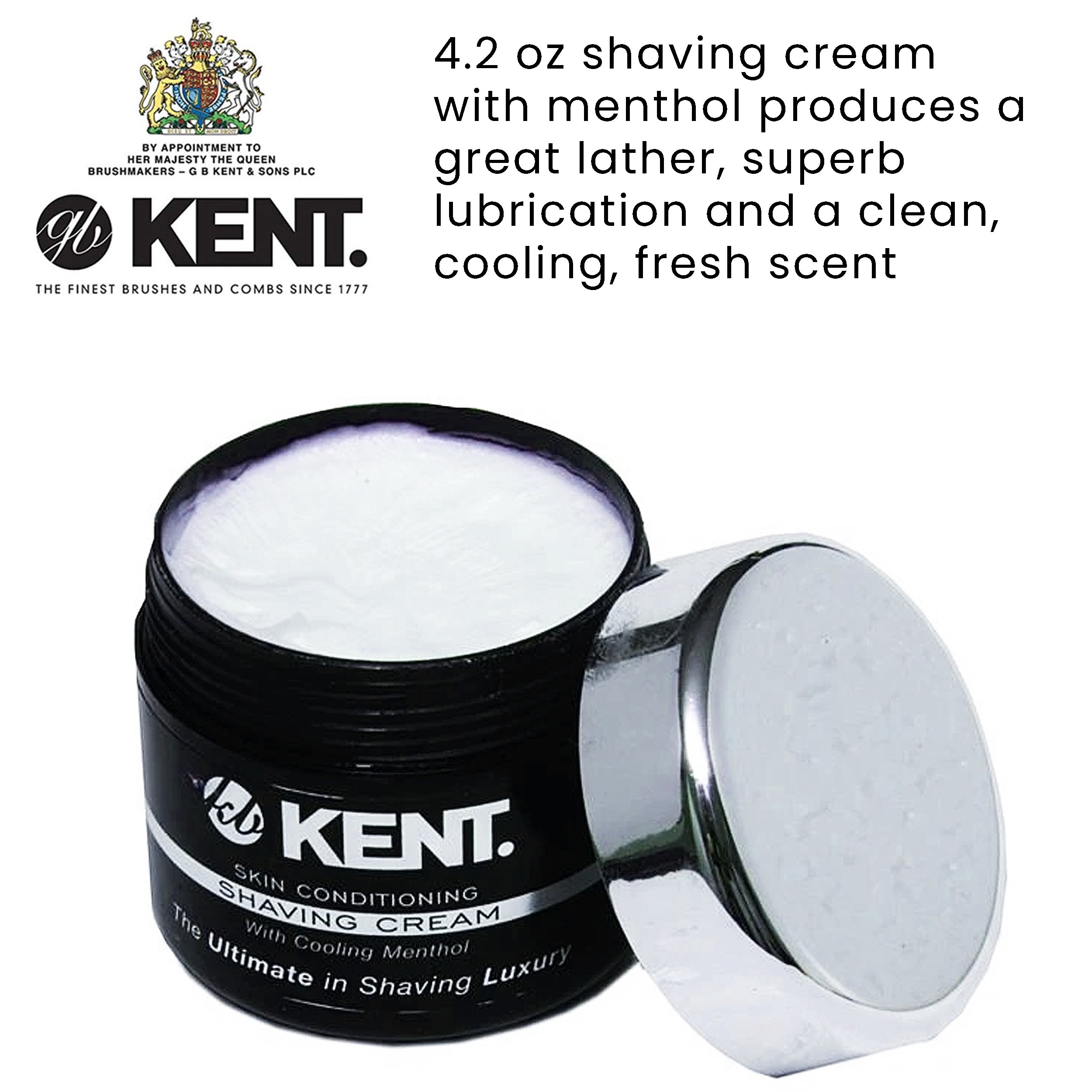 125ml Luxury Shaving Cream with Cooling Menthol