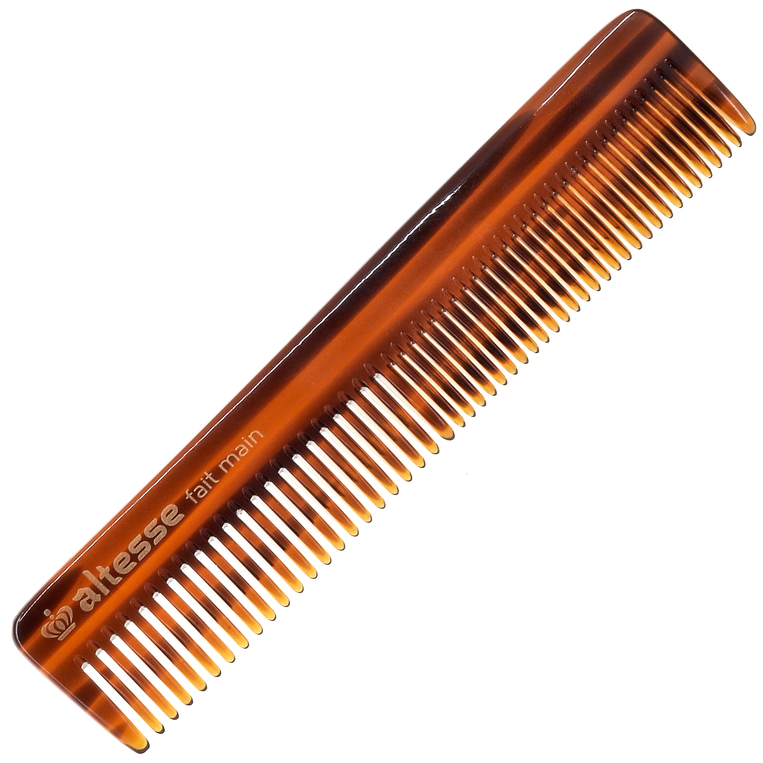 Altesse Fine Tooth Tortoiseshell Pocket Styling Comb (5.5")