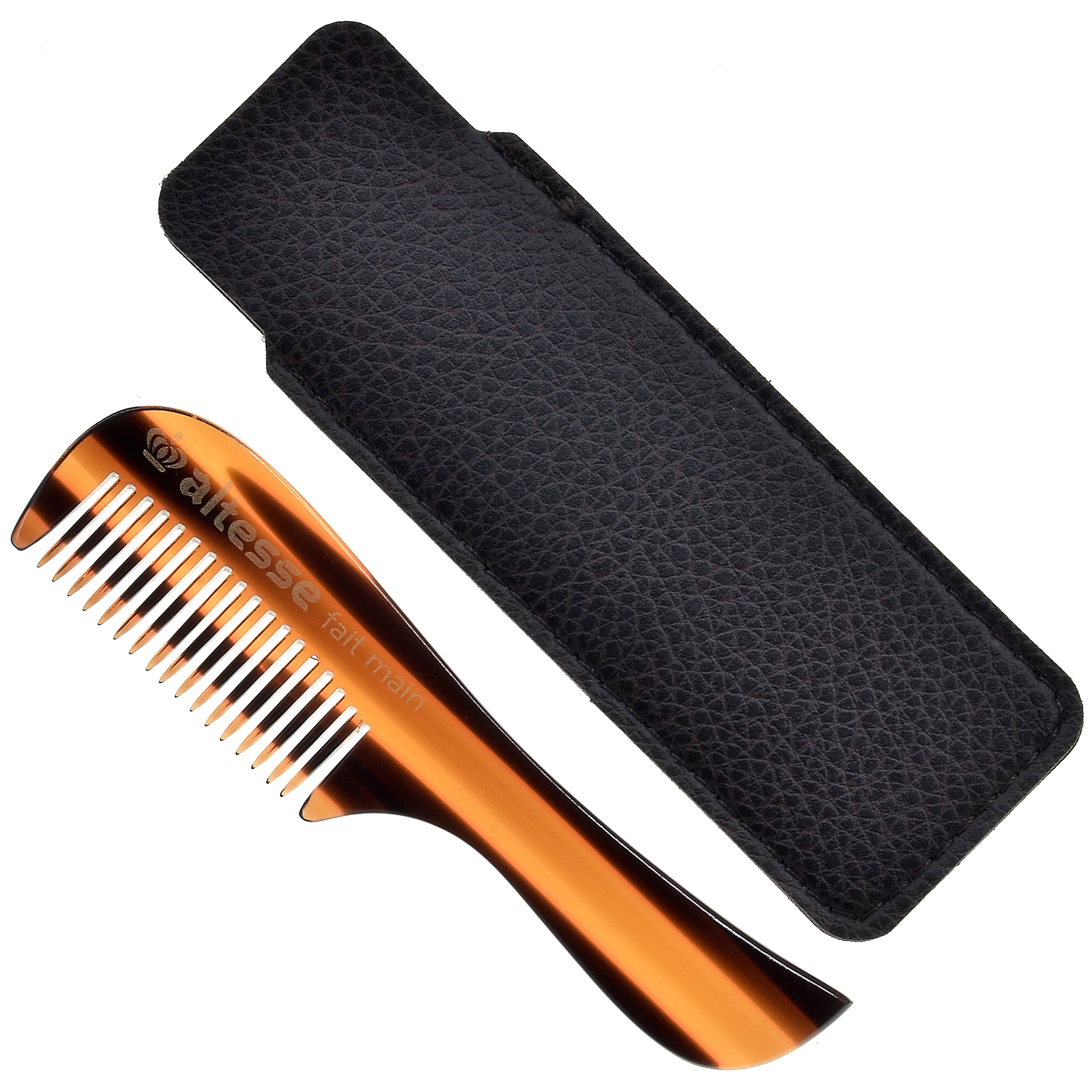 Altesse Small Fine Tooth Tortoiseshell Mustache Comb (4")