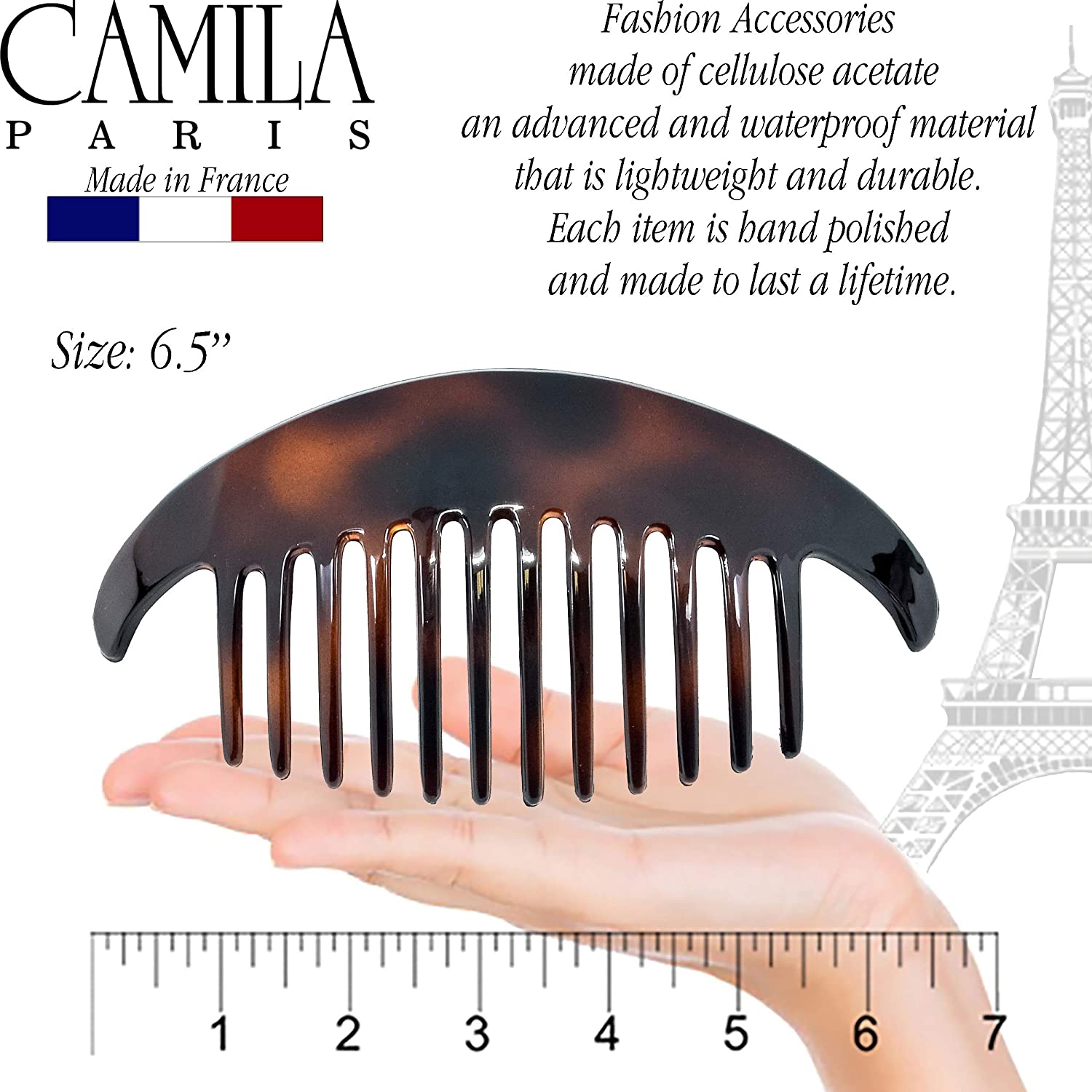 Camila Paris Hair Side Combs Large Grip Pair
