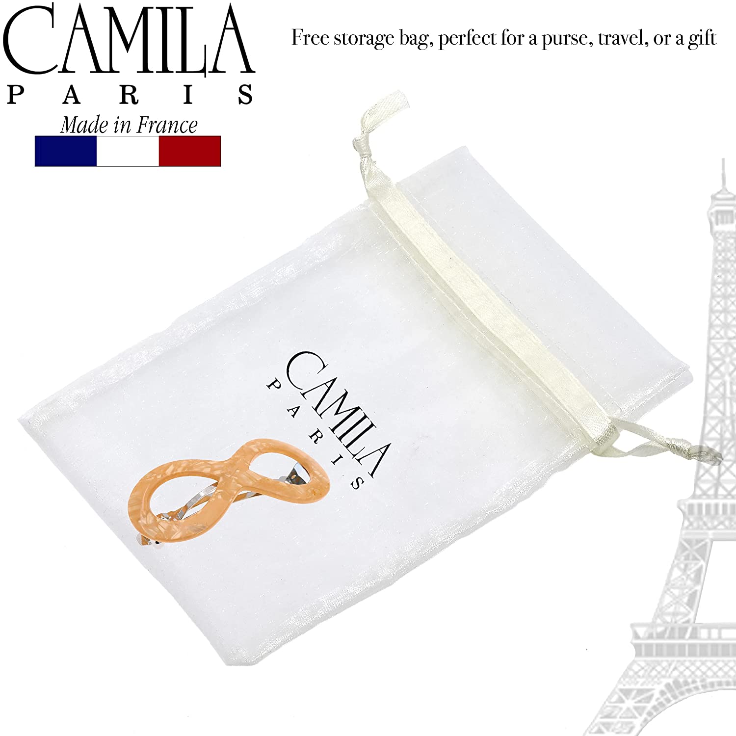 Camila Paris Hair Barrettes Handmade Infinity