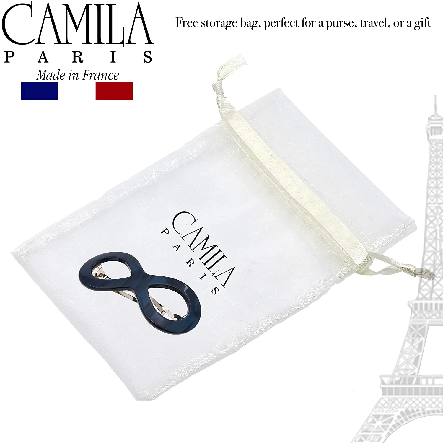 Camila Paris Hair Barrettes Handmade Infinity