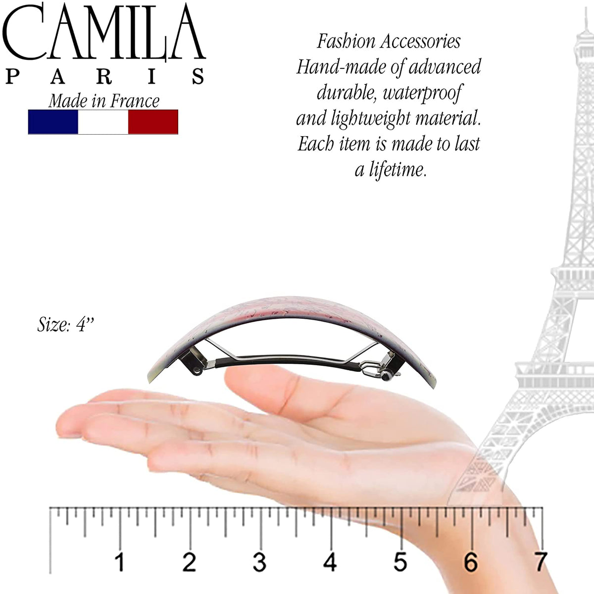 France oval hair clip