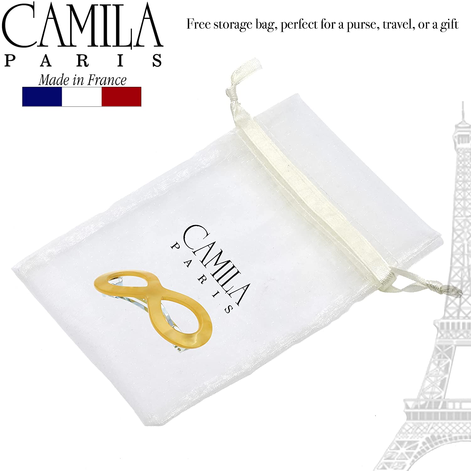 Camila Paris Hair Barrettes Handmade Infinity