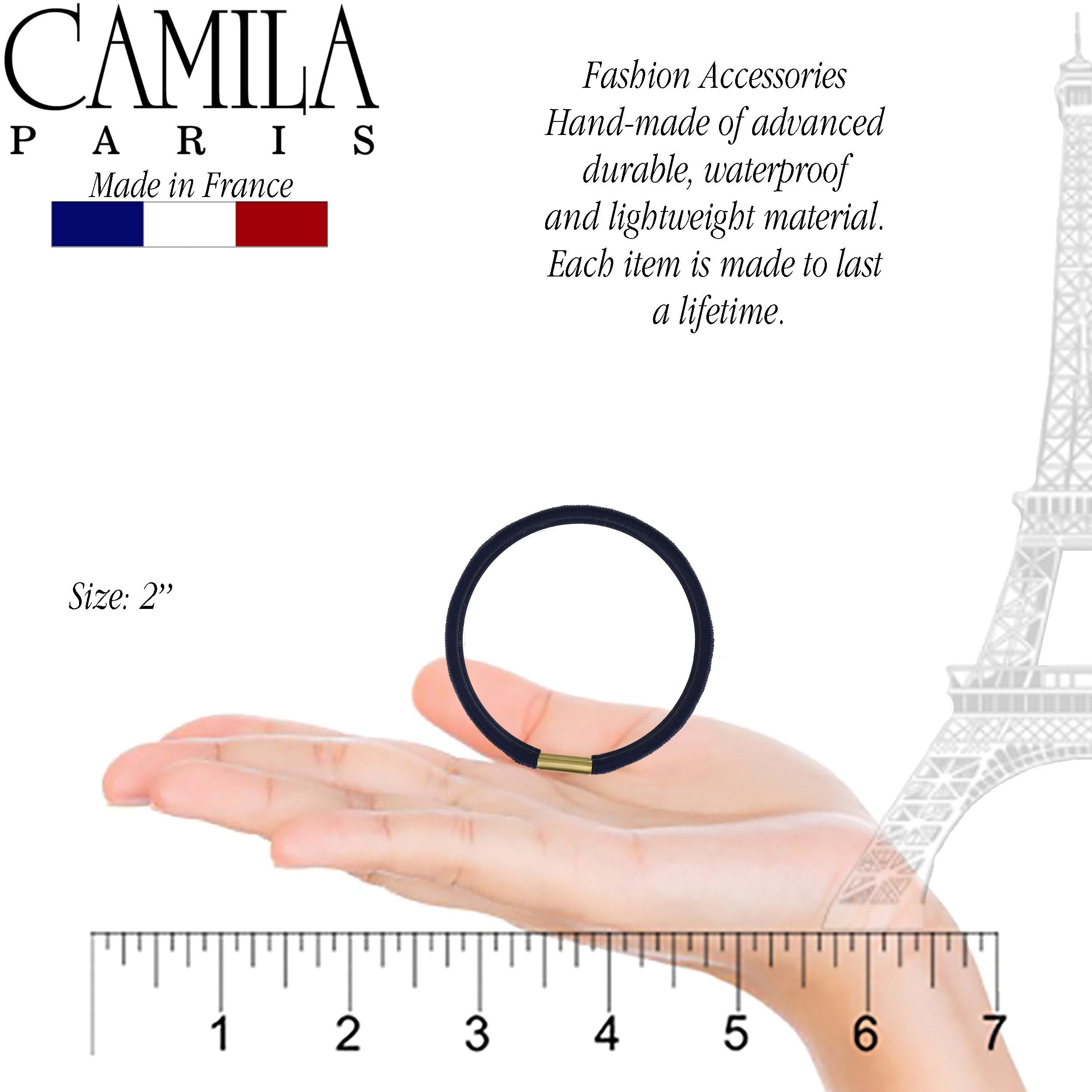 Camila Paris Hair Ties Metal Clasp Hair Tie - 5 Pack