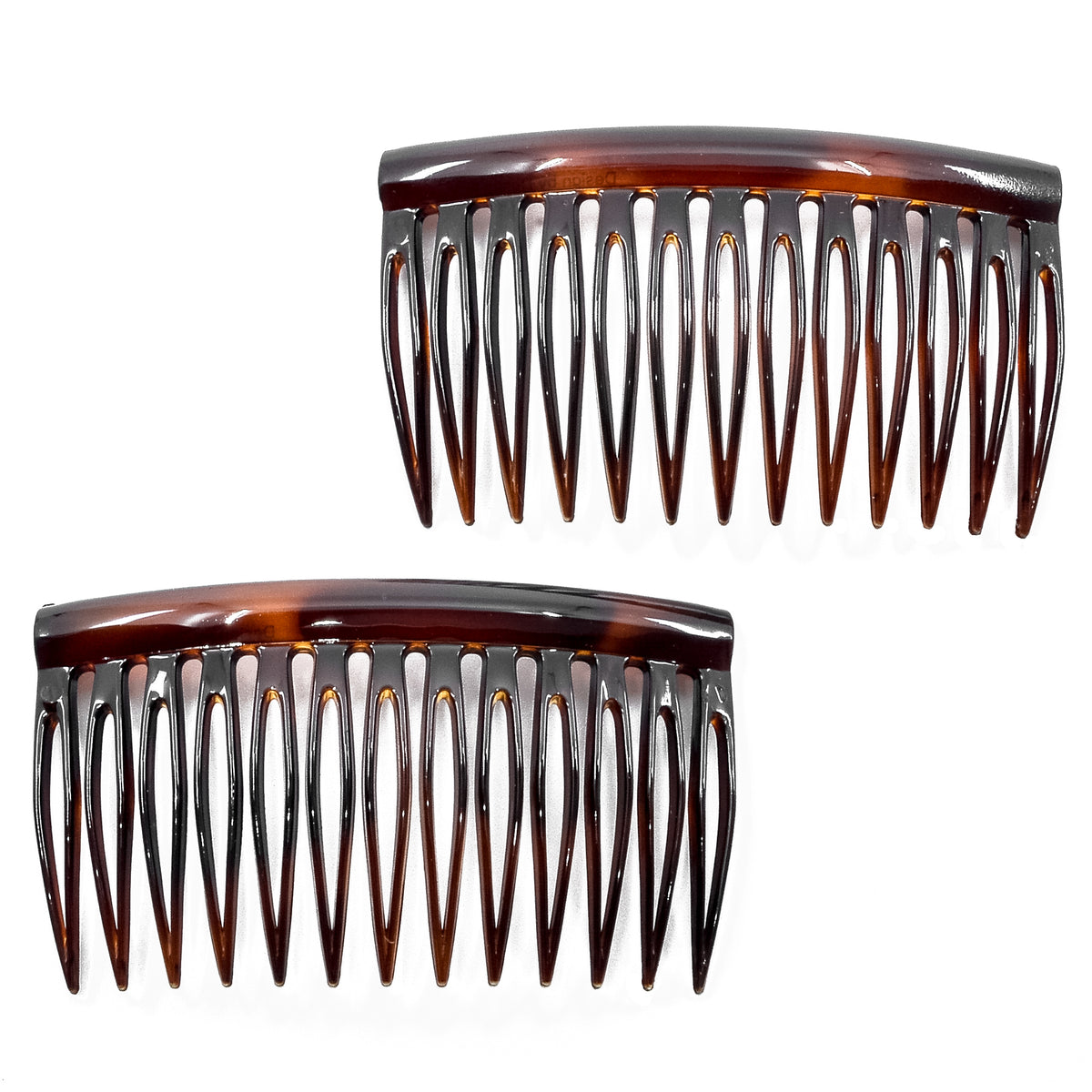 Lot Of Hair Twist Bun Side Comb Women Goody Tortoise Mia Barrette Made in France Camila Paris AD825/2 French Hair Side Comb, Small, Curved  main image 3