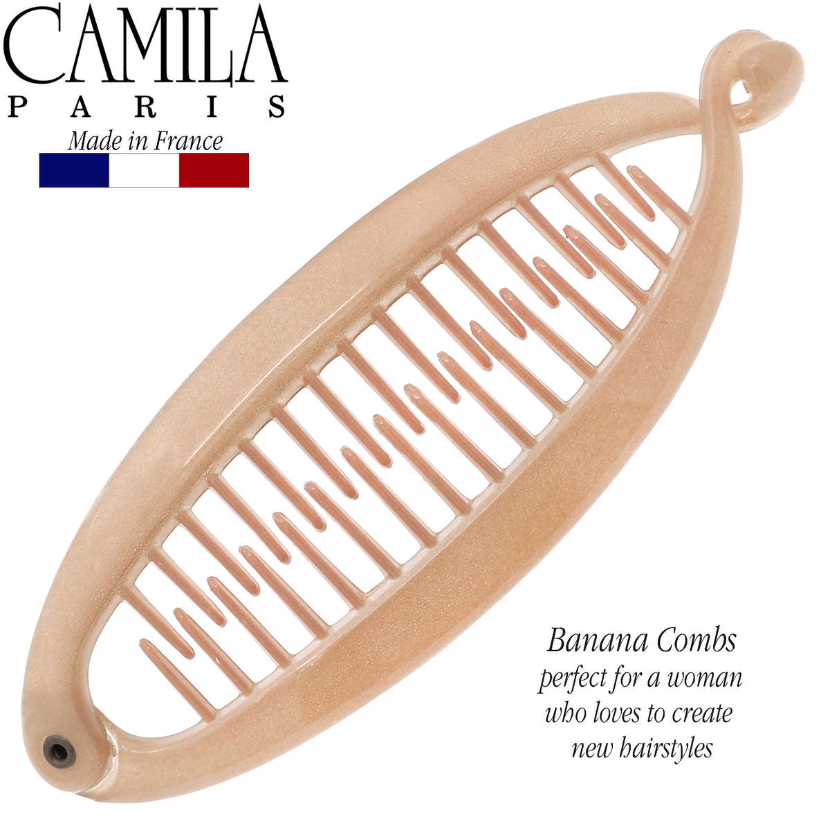  LALAFINA 6pcs French Banana Clip Hair Combs Fishtail