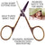 Camila Solingen CS01 3" Gold Plated Rounded Safety Tip Baby Scissors