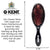 Kent Black Boar Bristle with Nylon Quills Oval Cushion Grooming Hair Brush
