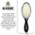 Kent 100% Pure Soft White Natural Bristle Oval Cushion Hair Brush
