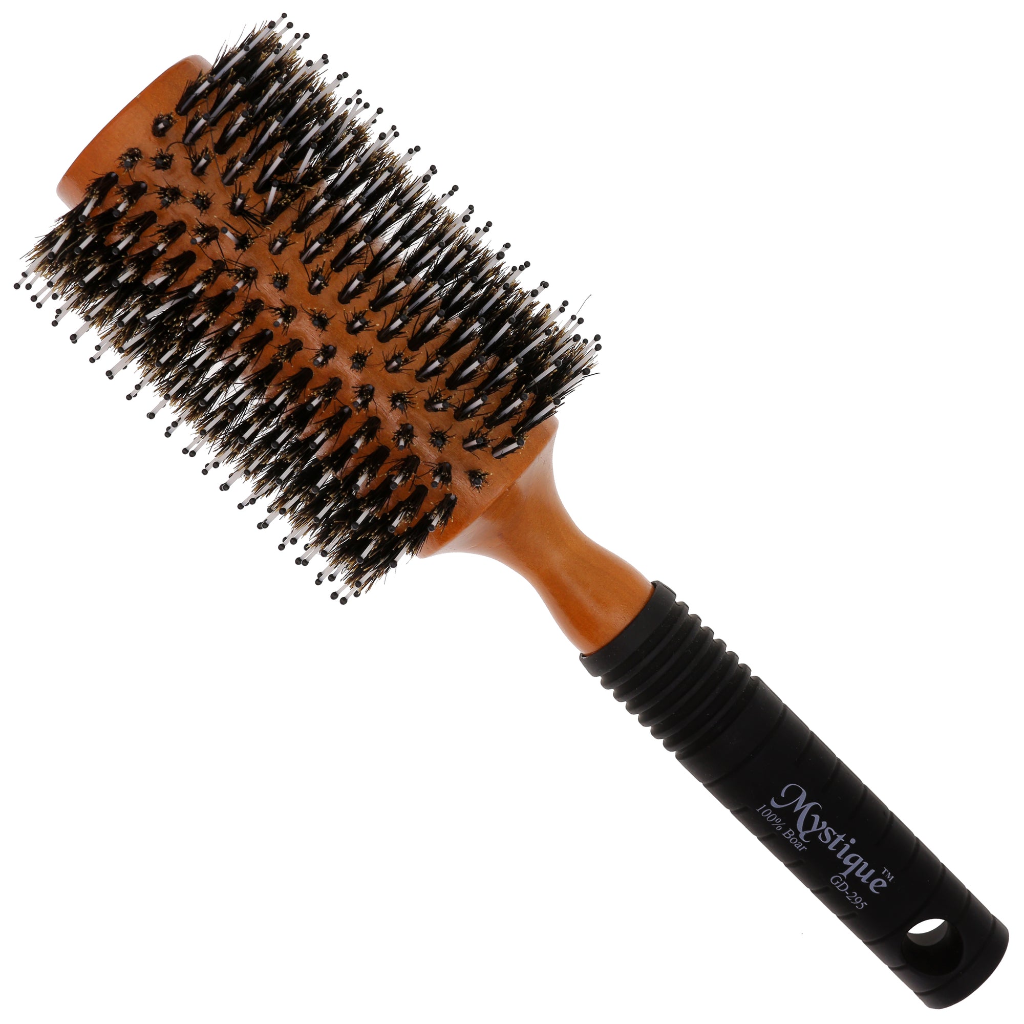 Medium Porcupine Style Round Hair Brush with Rubber Handle