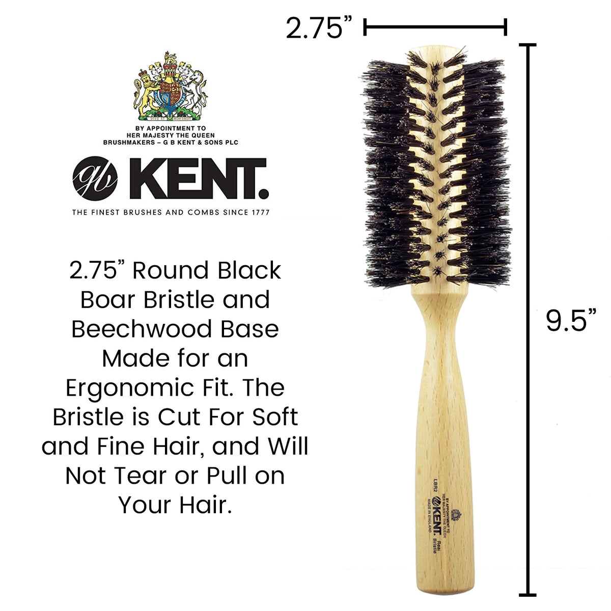 Mason Pearson P15 Handy Bristles Hair Brush - Bayside Brush Co.