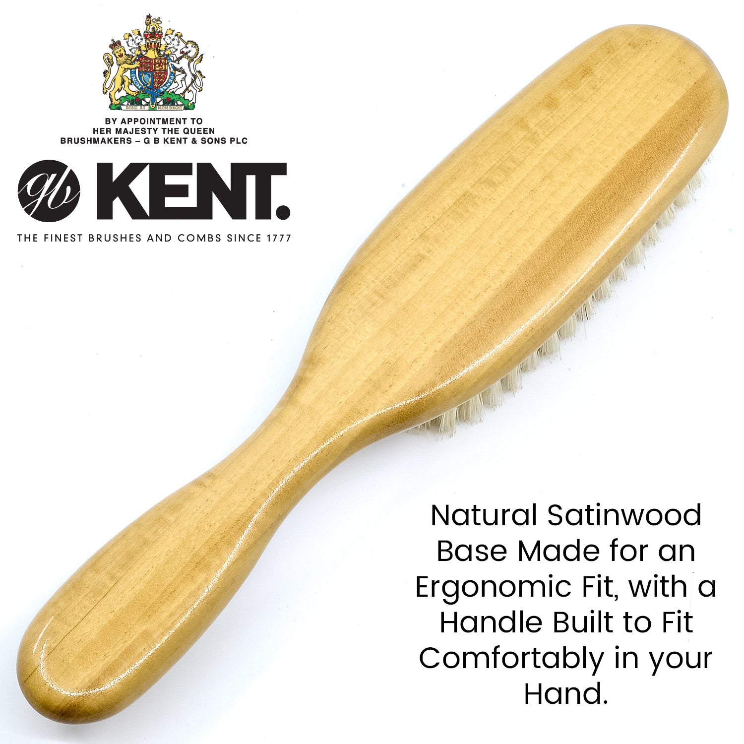 LS9D – Kent Finest Ladies Narrow Satinwood Soft Bristle Brush – King & I  Soap