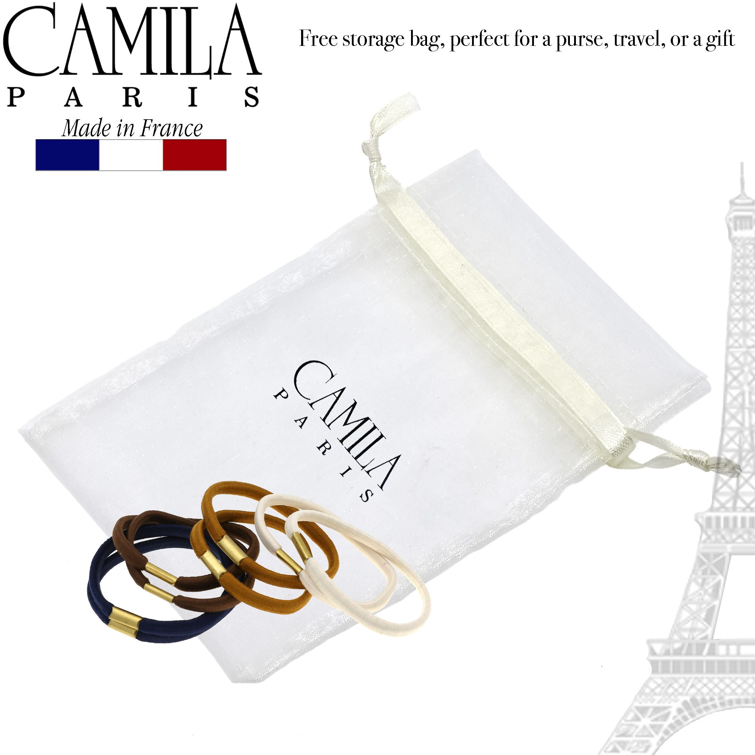 Camila Paris Hair Ties Metal Clasp Hair Tie - 5 Pack