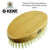 Kent MC4 5" Men's Travel Oval Club Hair Brush. 100% Pure White Bristle