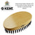 Kent MG2 Oval Men Military Club Hair Brush. 100% Pure Black Bristle
