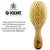 Kent OG3 Finest Men's Oval Club. 100% Pure White Bristle Hair Brush.