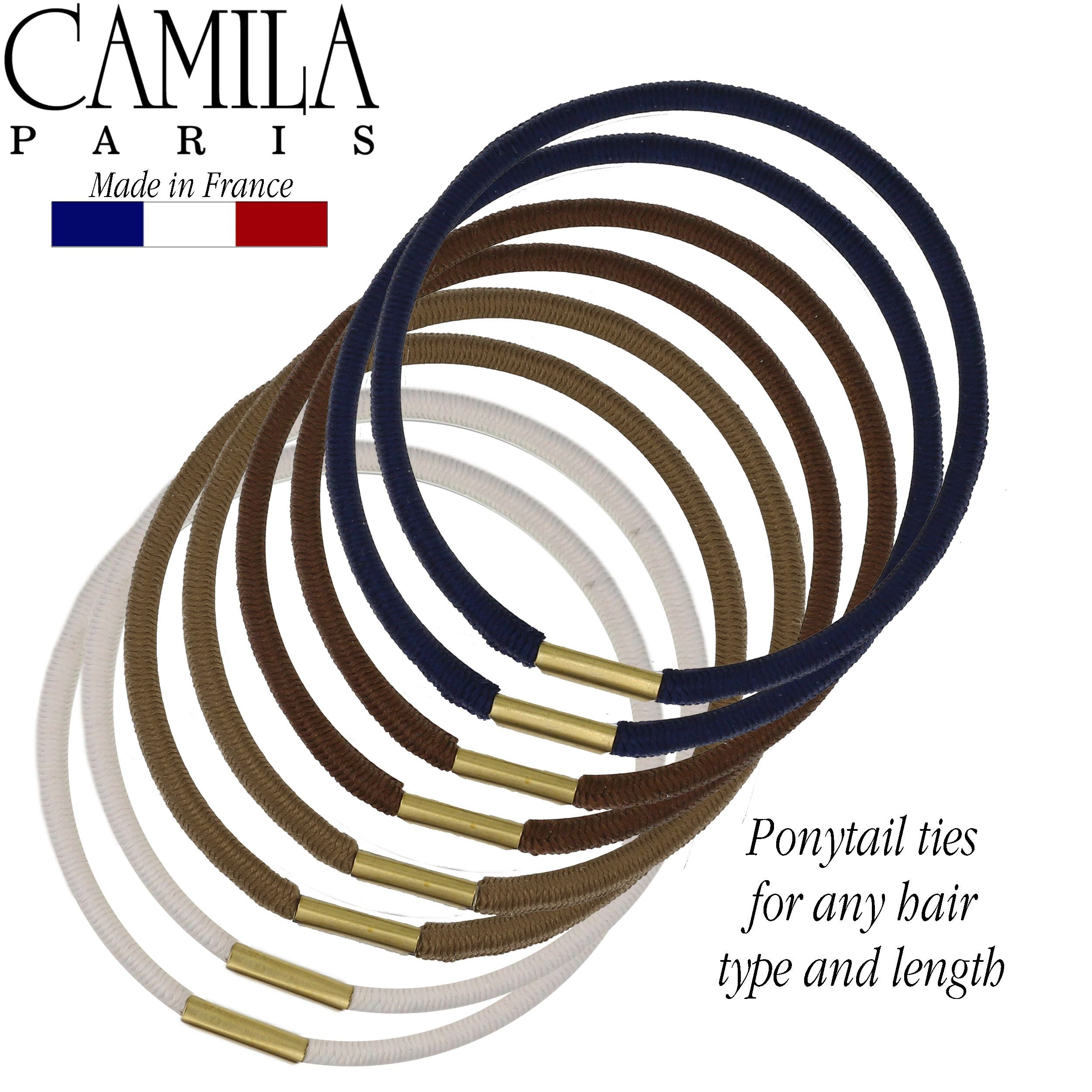 Camila Paris Hair Ties Metal Clasp Hair Tie - 5 Pack