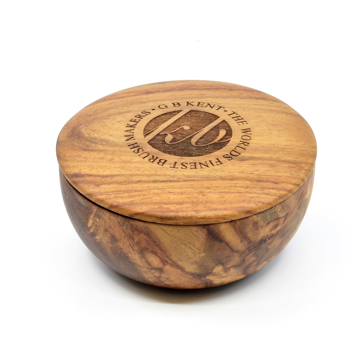 Kent SB6 Dark Oak Shaving Bowl with Luxury Shaving Soap