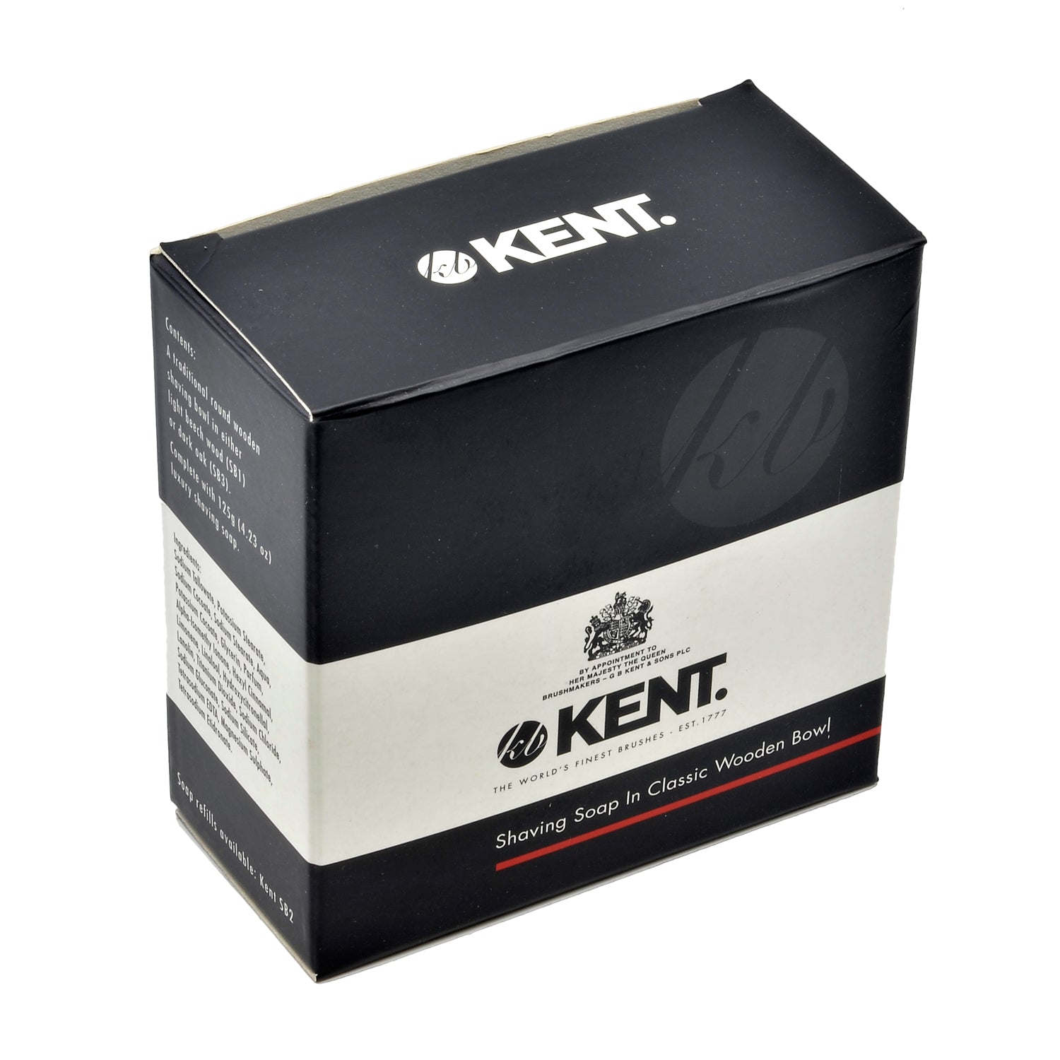 Kent SB6 Dark Oak Shaving Bowl with Luxury Shaving Soap