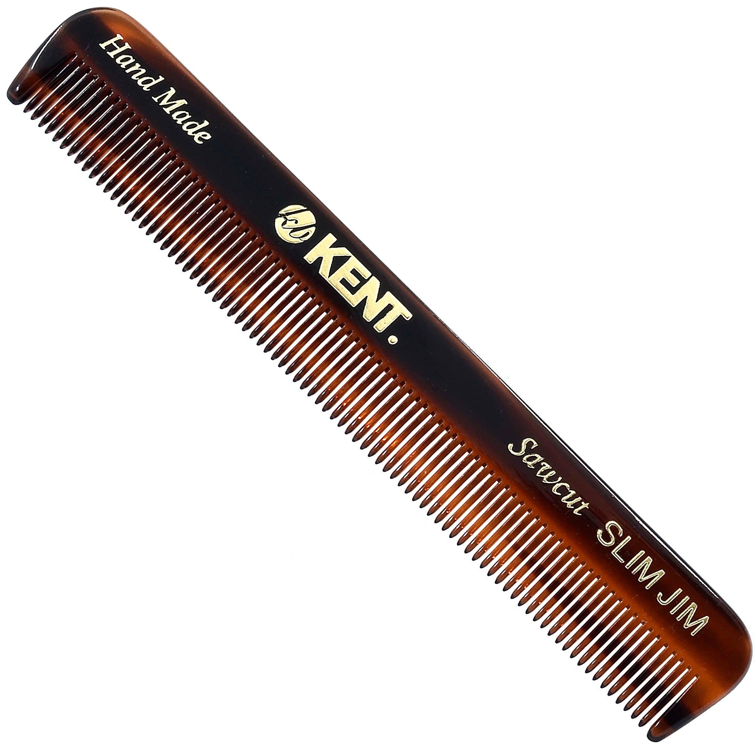 Kent SLIM JIM Small Men's Pocket Comb all Fine Tooth. Handmade Sawcut