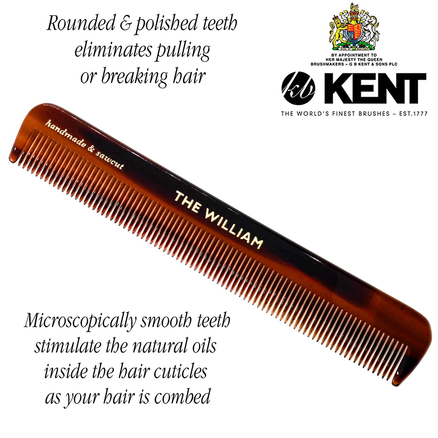 Kent Slim Jim Fine Tooth Pocket Comb
