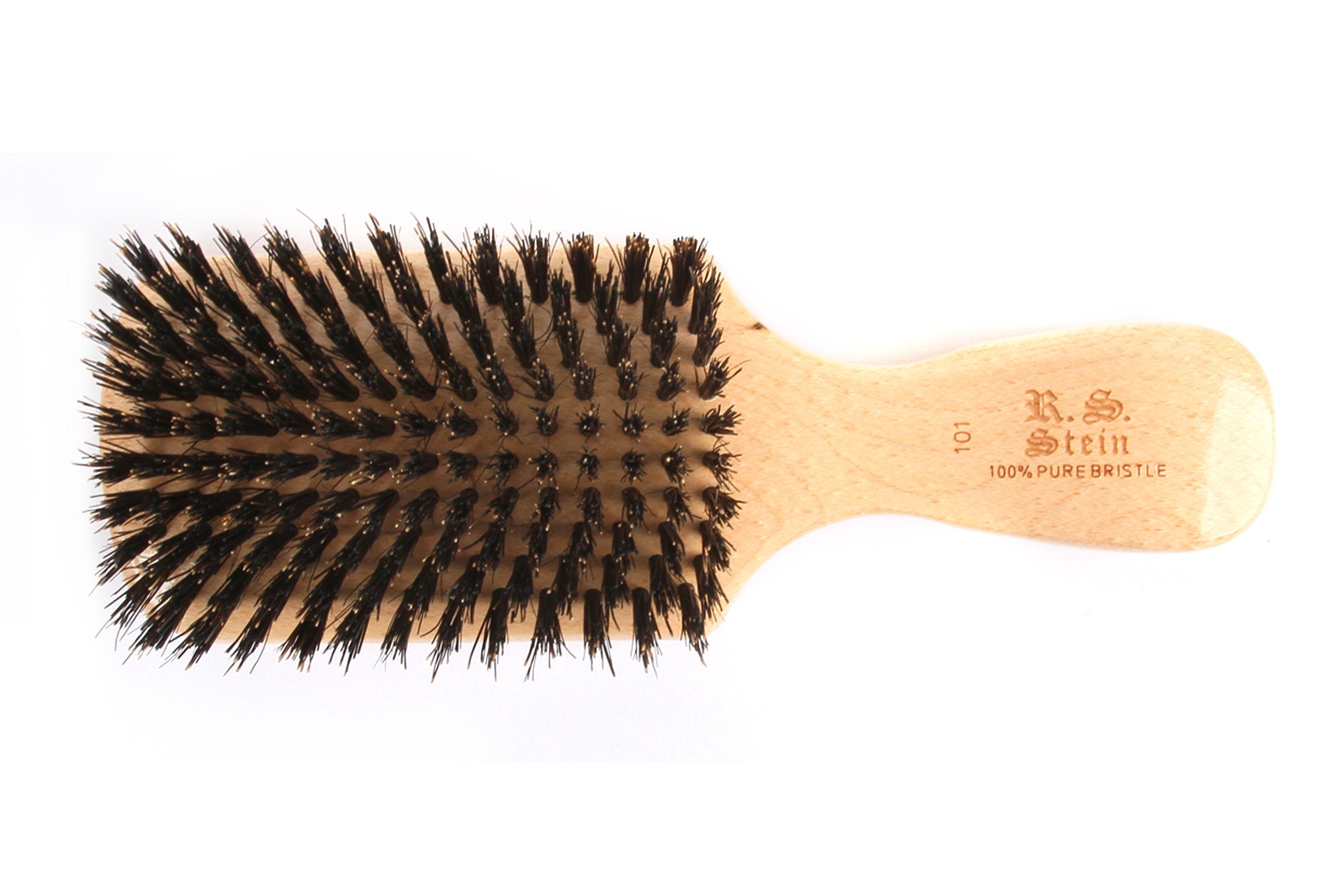 Bass Classic Club Hairbrush with Firm Natural Bristles