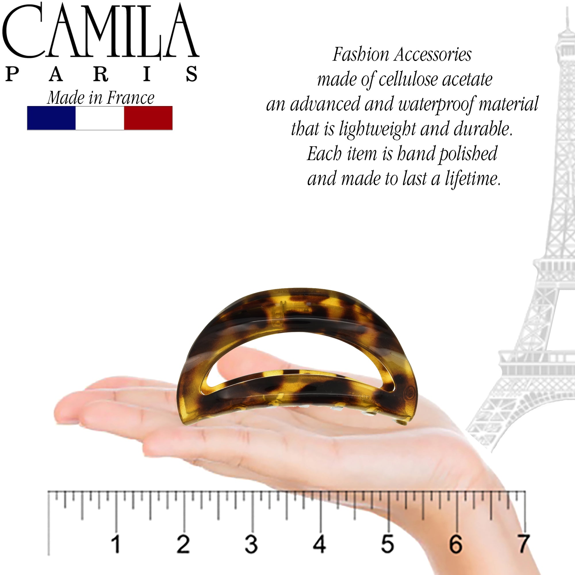 Camila Paris CP1561 French Hair Clip Claw for Women, Volume