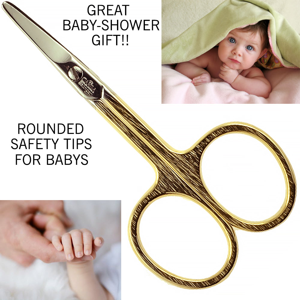 Camila CS01 Solingen Scissors, 3 Baby, Gold Plated