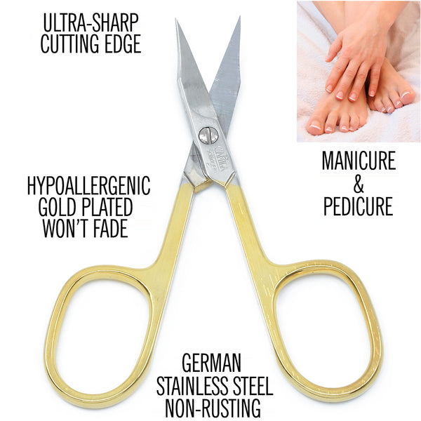 Stork Manicure Scissors Nail Tip Cutter, Gold – Universal Companies