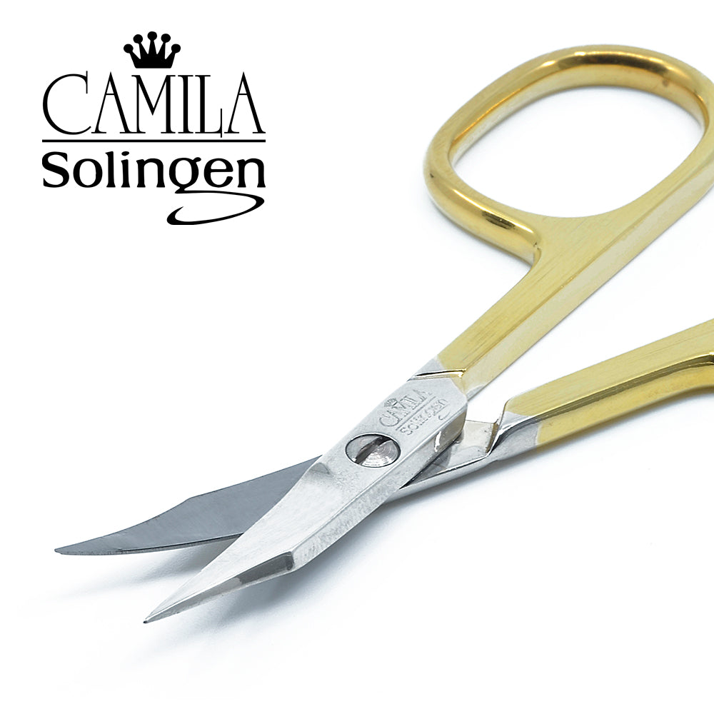 5.5 Gold Handle Curved Scissors – TEXMACDirect