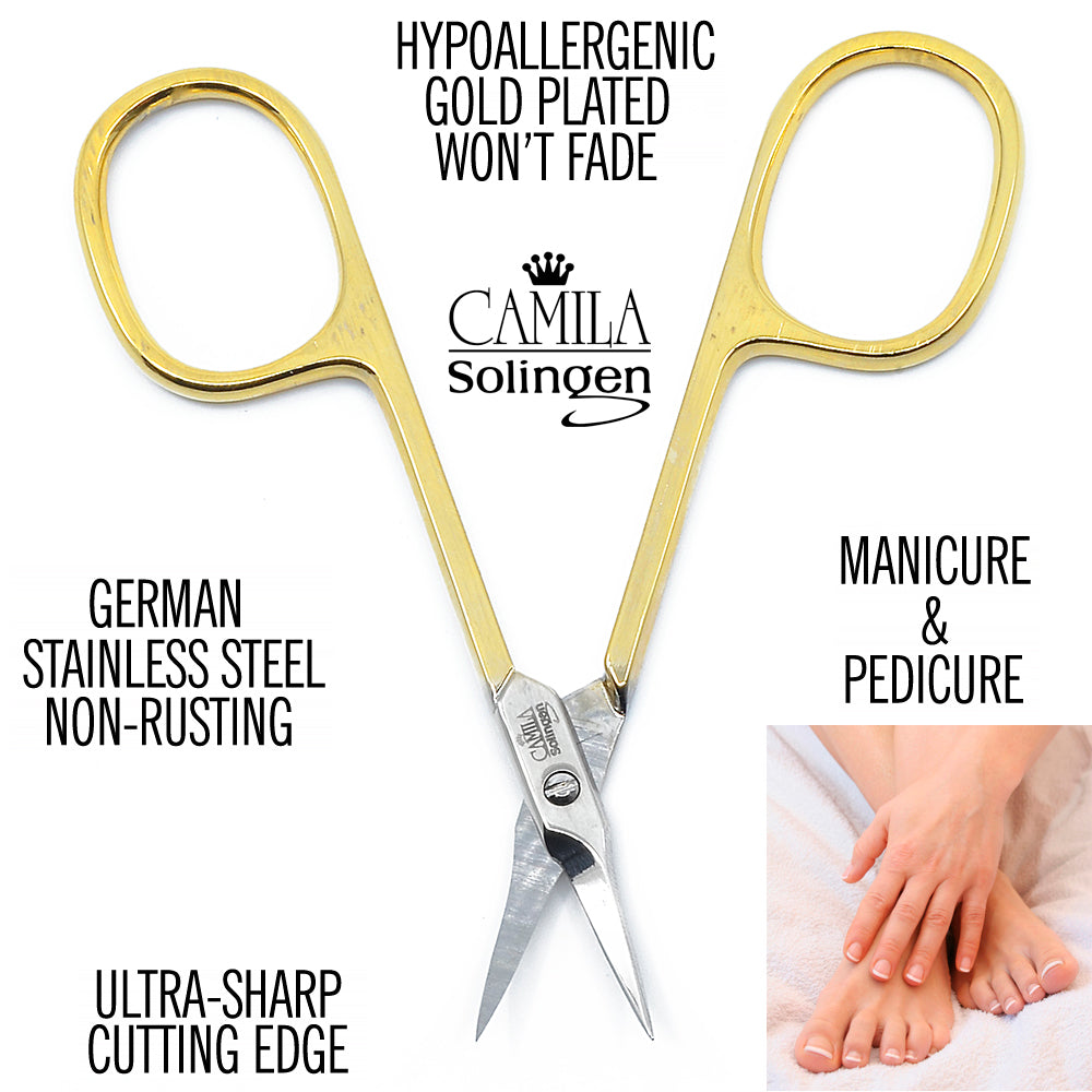 Cuticle Scissors Professional Stainless Steel Curved Pointed