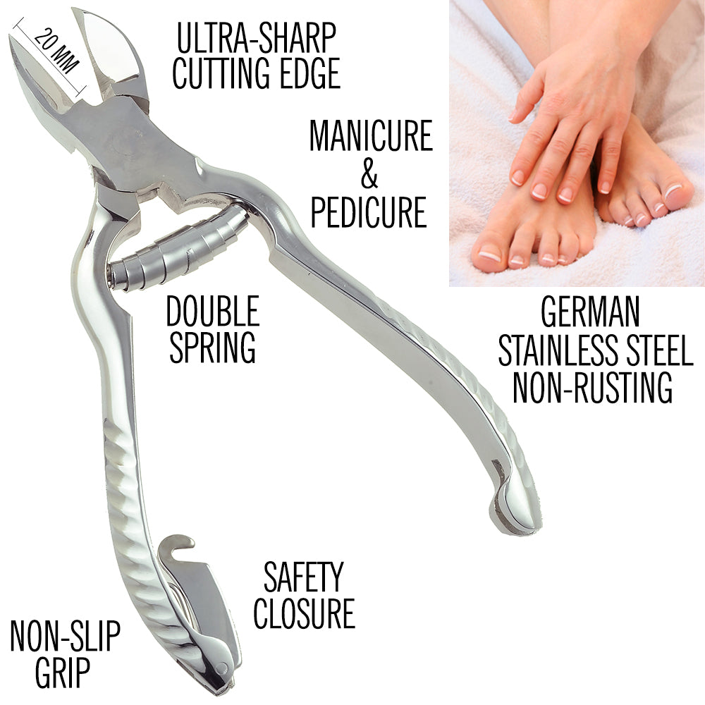 Toenail Clippers Nail Nippers, Stainless Steel Heavy Duty